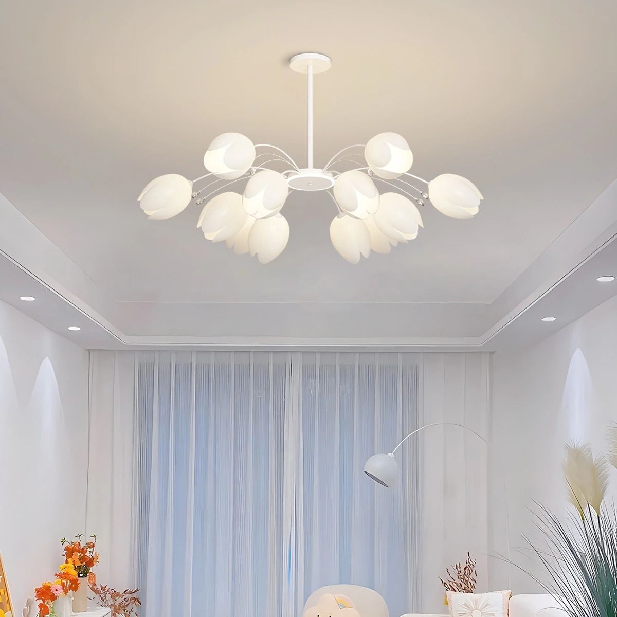 flairel Nordic Simple Flower Chandelier