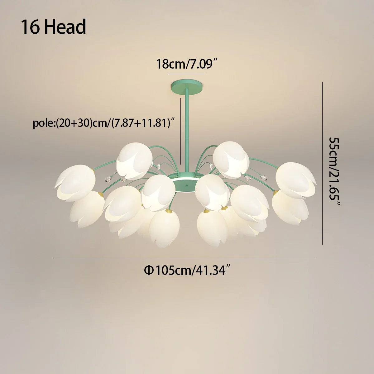 flairel Nordic Simple Flower Chandelier