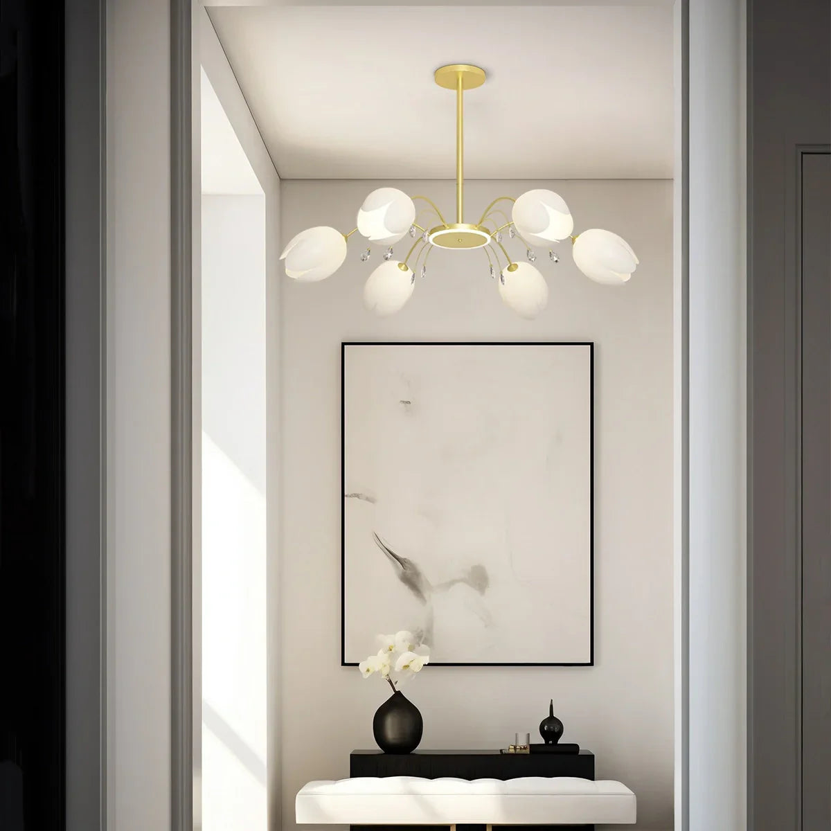 flairel Nordic Simple Flower Chandelier