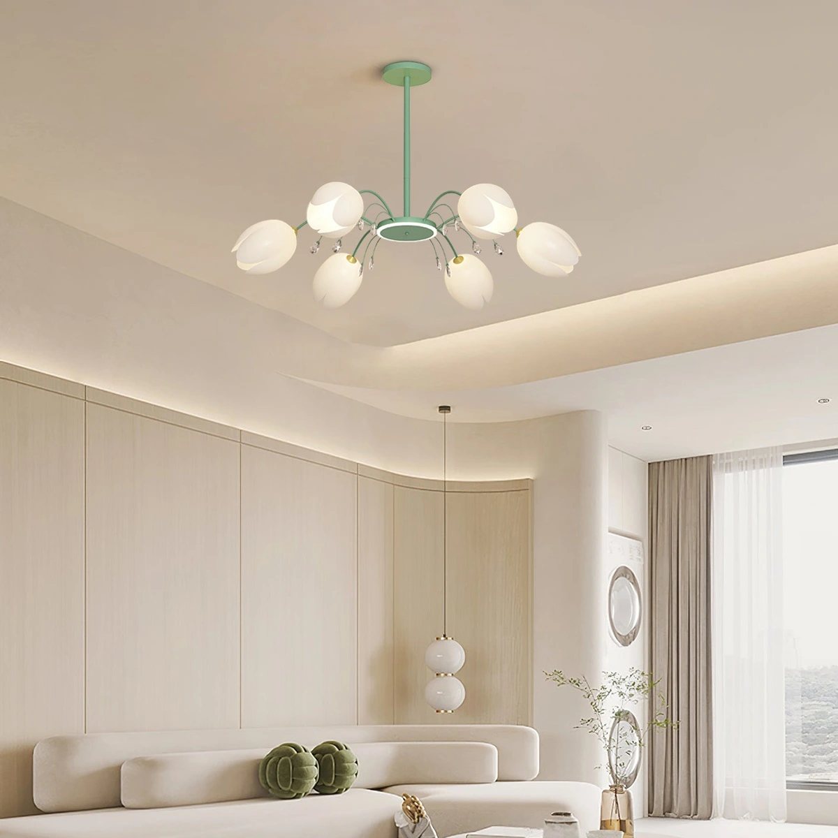 flairel Nordic Simple Flower Chandelier