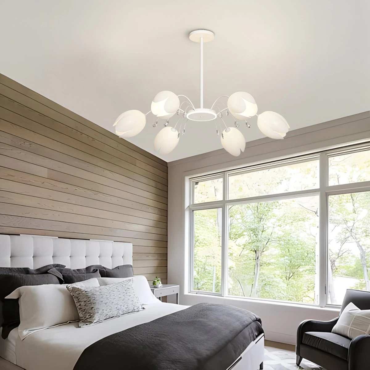 flairel Nordic Simple Flower Chandelier