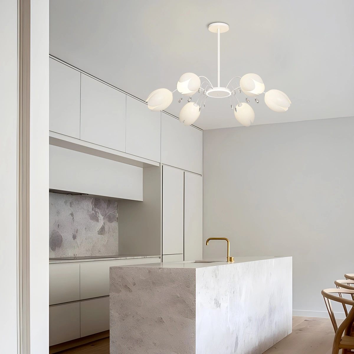 flairel Nordic Simple Flower Chandelier