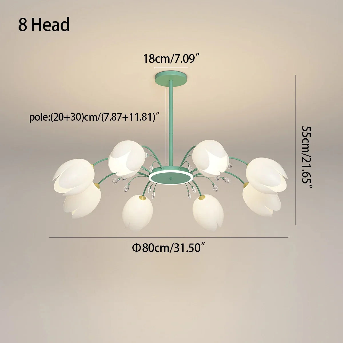 flairel Nordic Simple Flower Chandelier