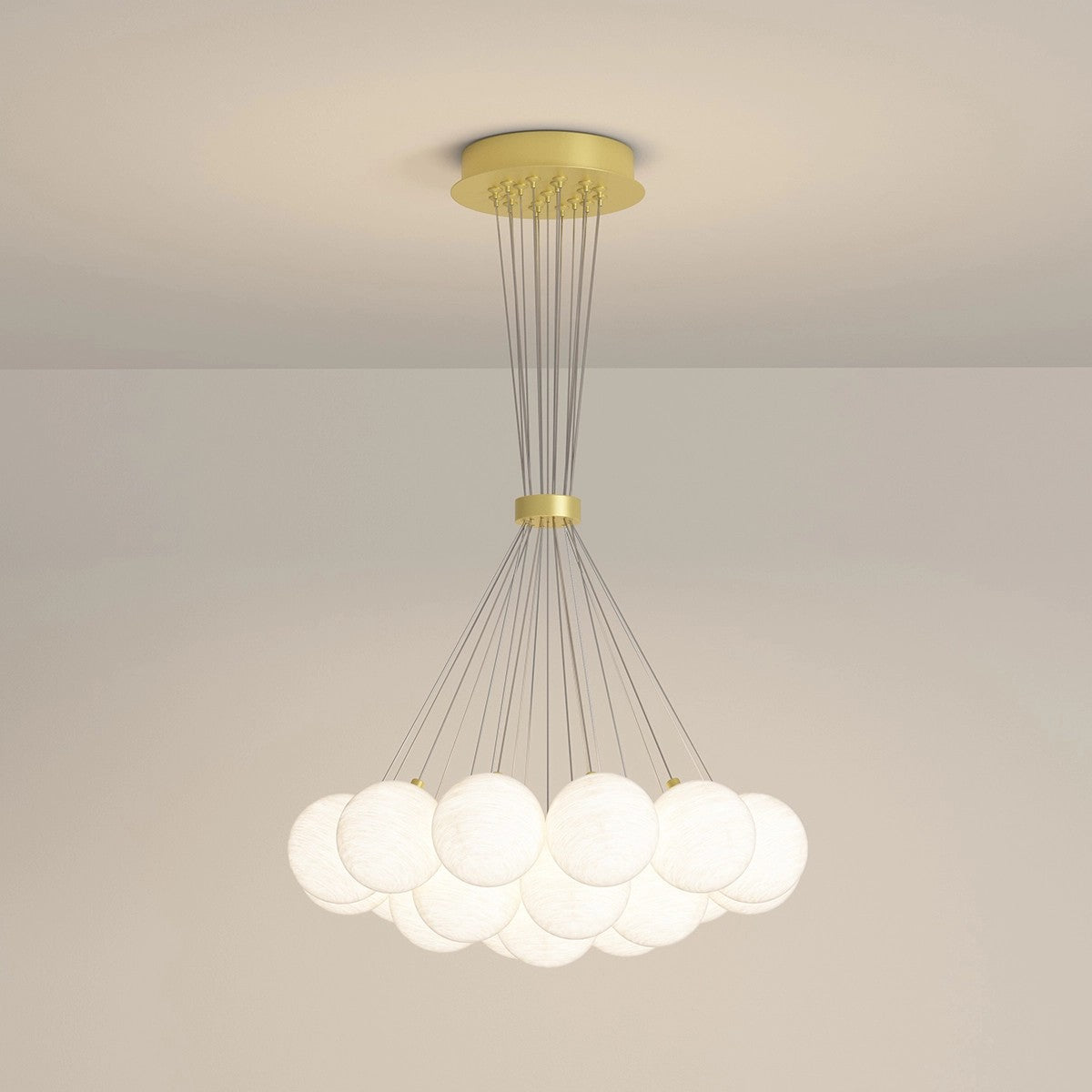 flairel French Tulip Flower & Ball Chandelier