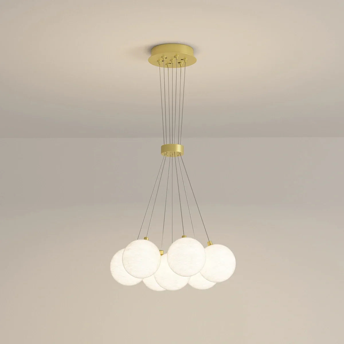 flairel French Tulip Flower & Ball Chandelier