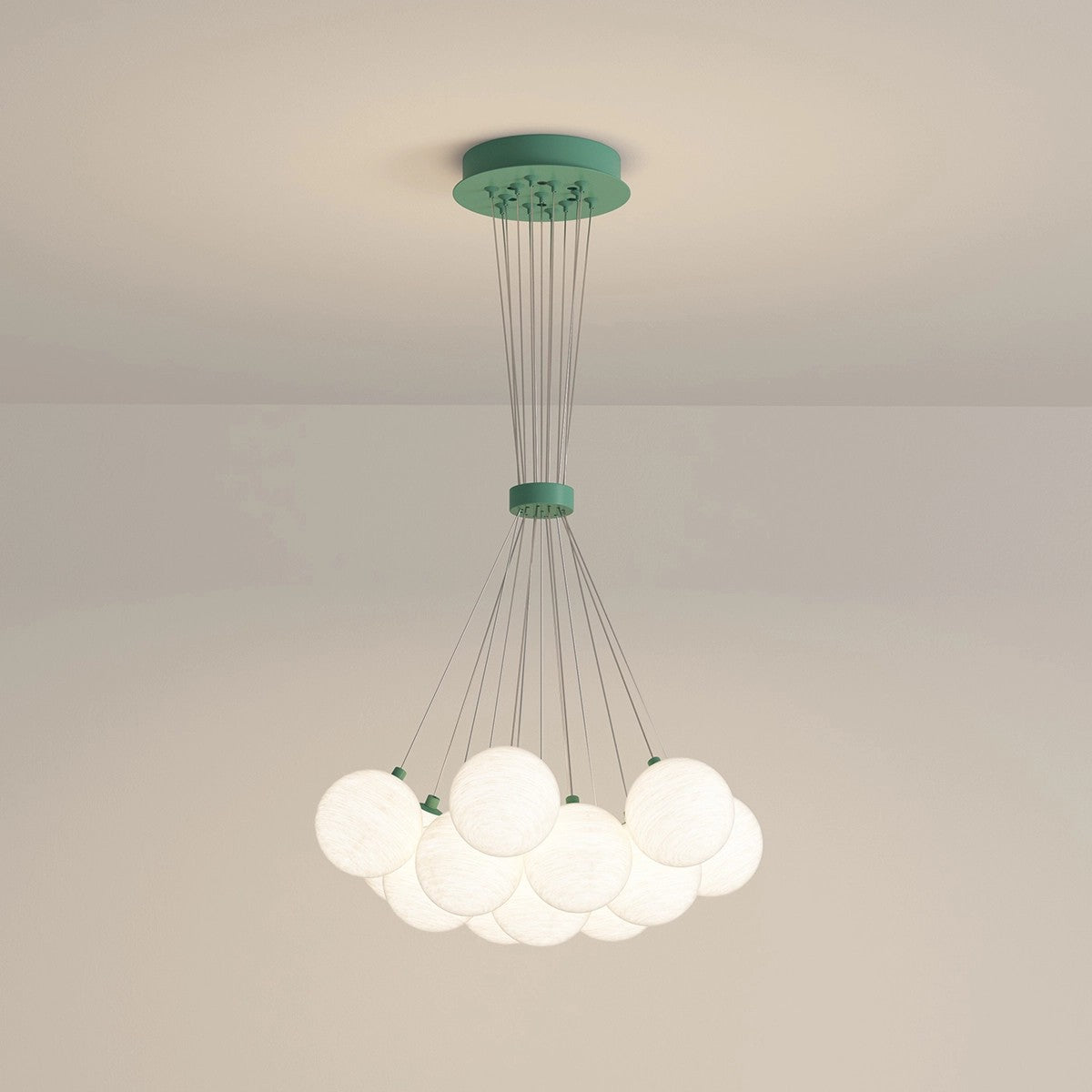 flairel French Tulip Flower & Ball Chandelier