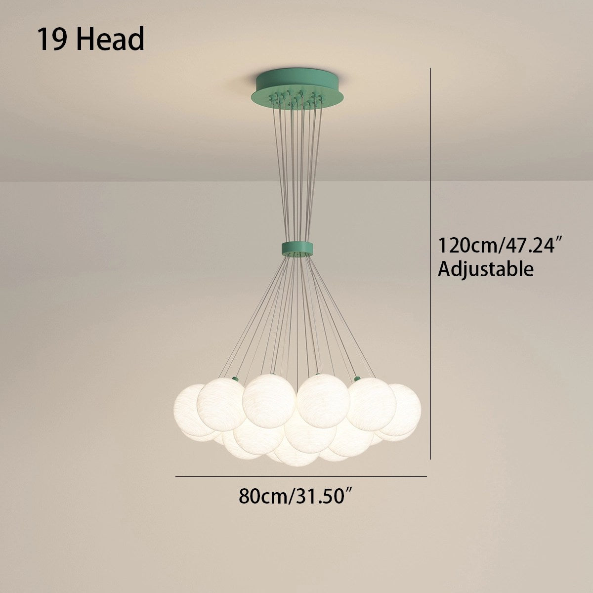 flairel French Tulip Flower & Ball Chandelier