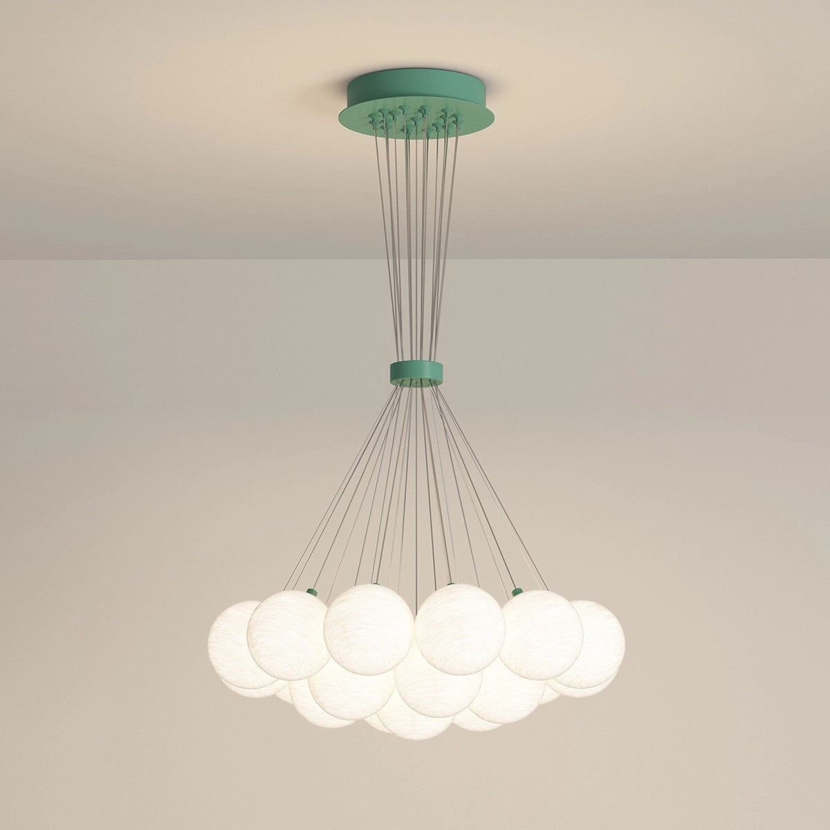 flairel French Tulip Flower & Ball Chandelier