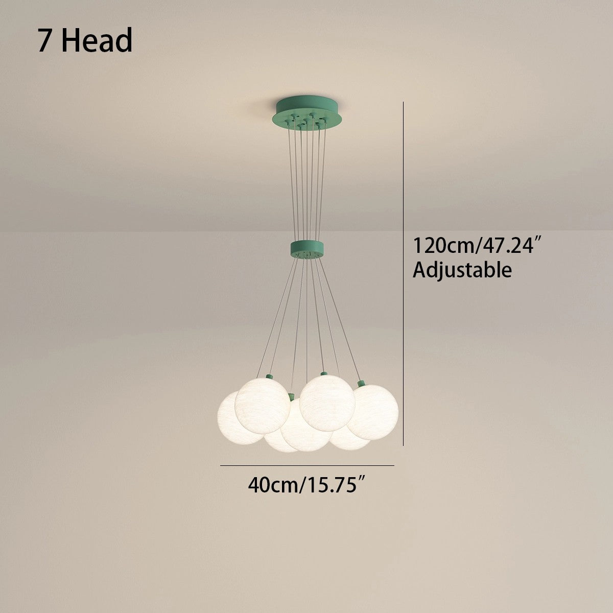 flairel French Tulip Flower & Ball Chandelier