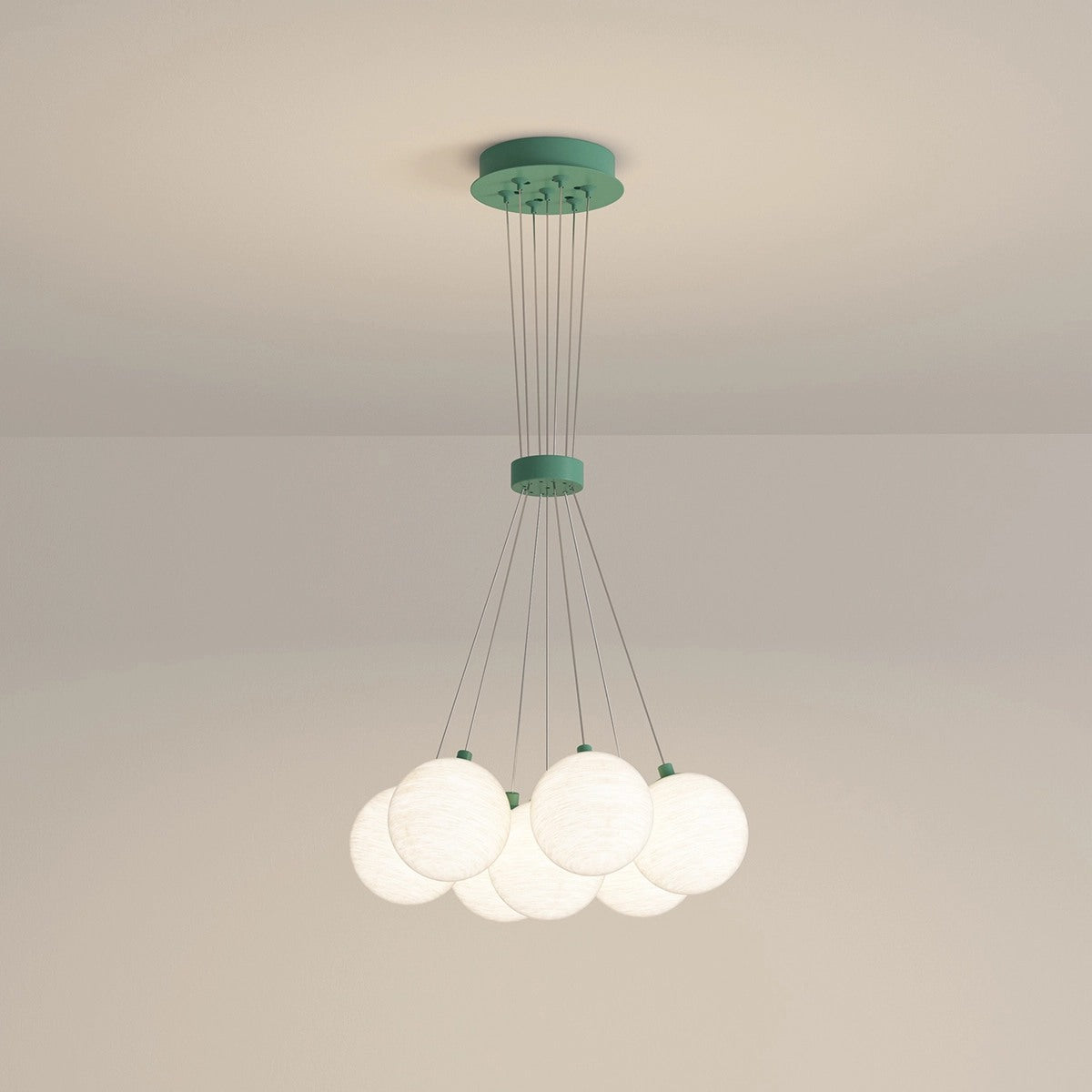 flairel French Tulip Flower & Ball Chandelier
