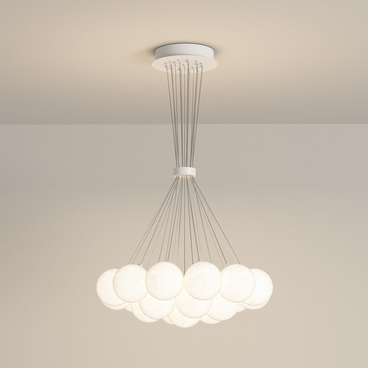 flairel French Tulip Flower & Ball Chandelier