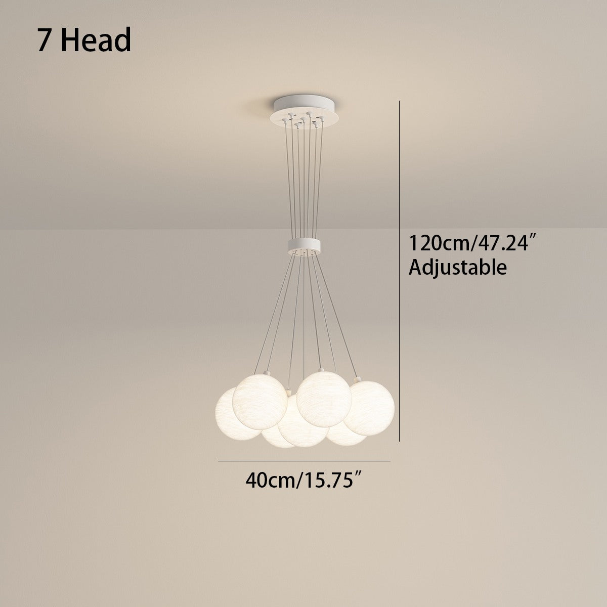 flairel French Tulip Flower & Ball Chandelier
