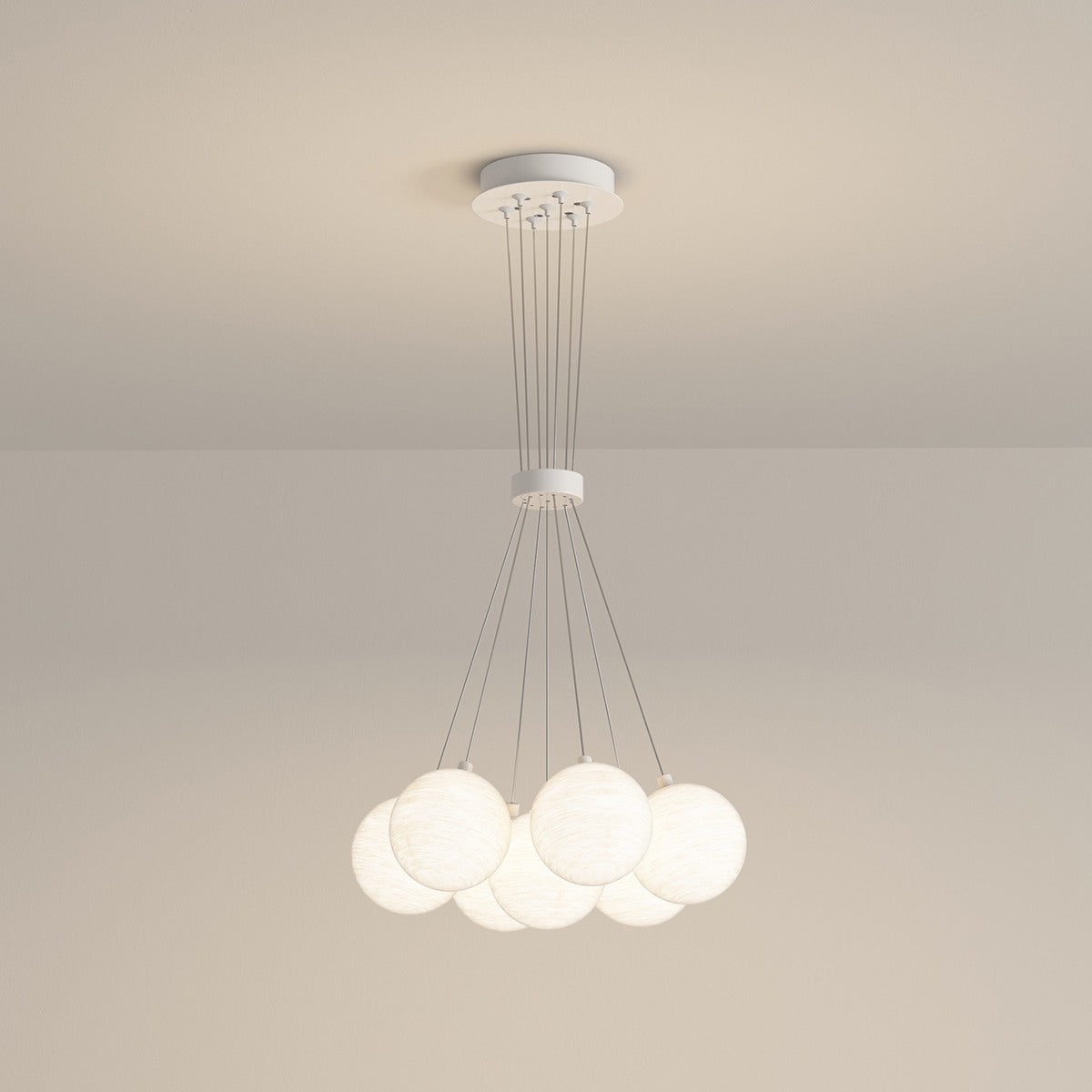 flairel French Tulip Flower & Ball Chandelier