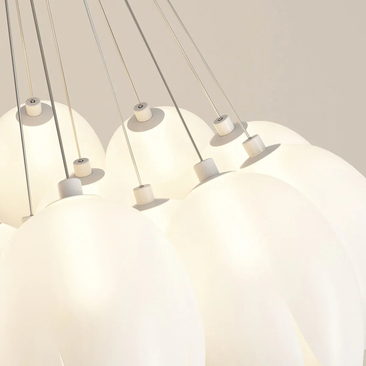 flairel French Tulip Flower & Ball Chandelier