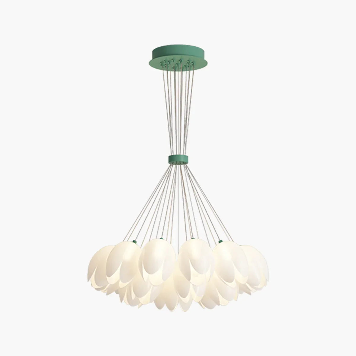 flairel French Tulip Flower & Ball Chandelier