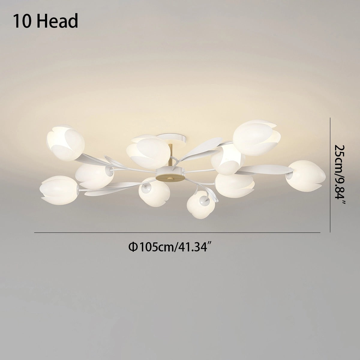 flairel Magnolia Bud Living Room Chandelier