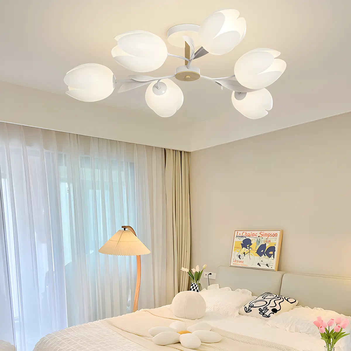 flairel Magnolia Bud Living Room Chandelier