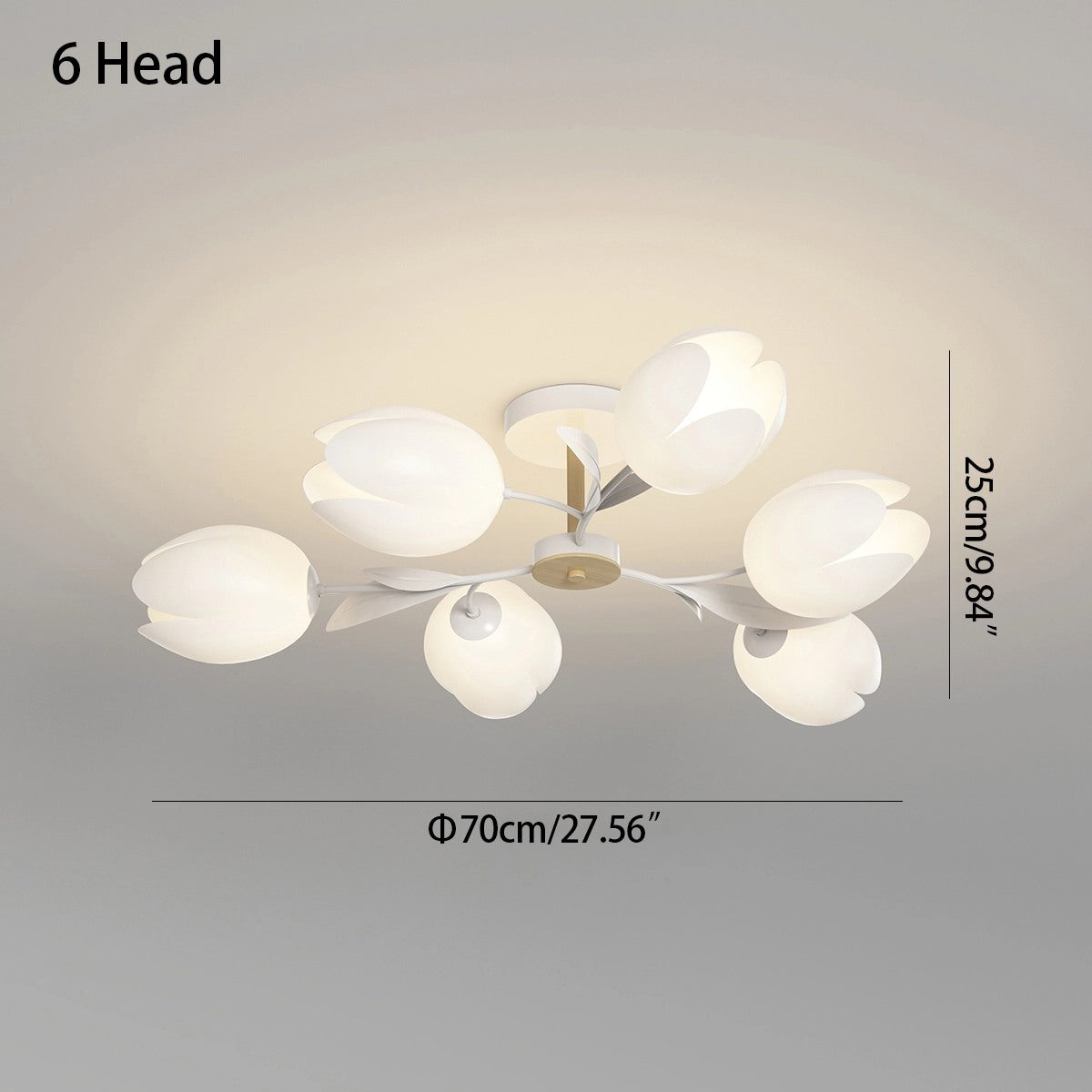 flairel Magnolia Bud Living Room Chandelier