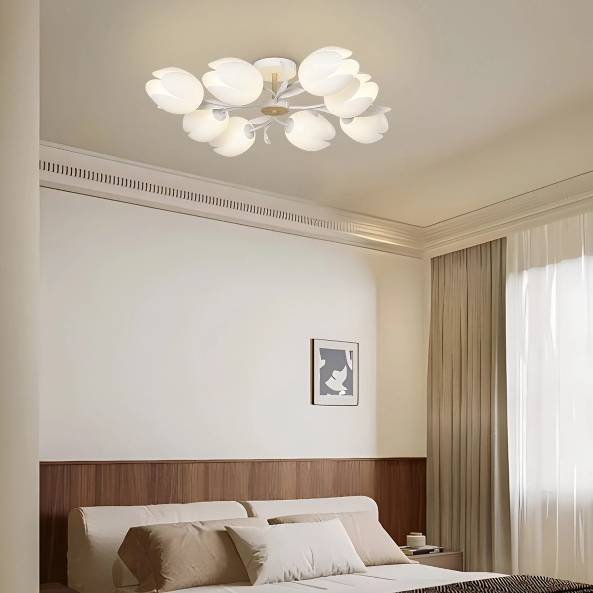 flairel Magnolia Bud Living Room Chandelier