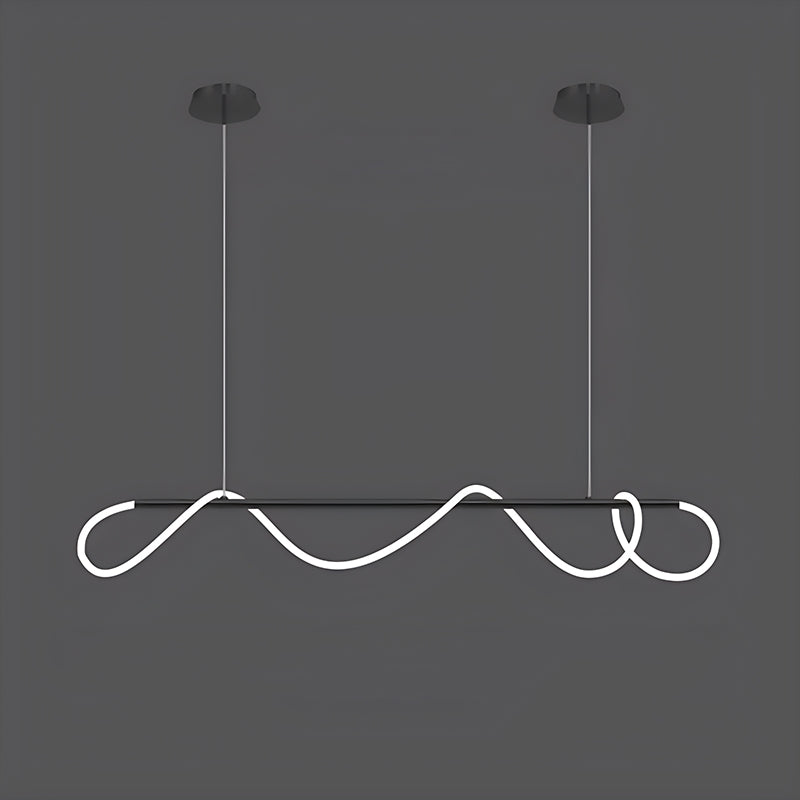 flairel Modern Long Hose Led Pendant Light for Dining Room