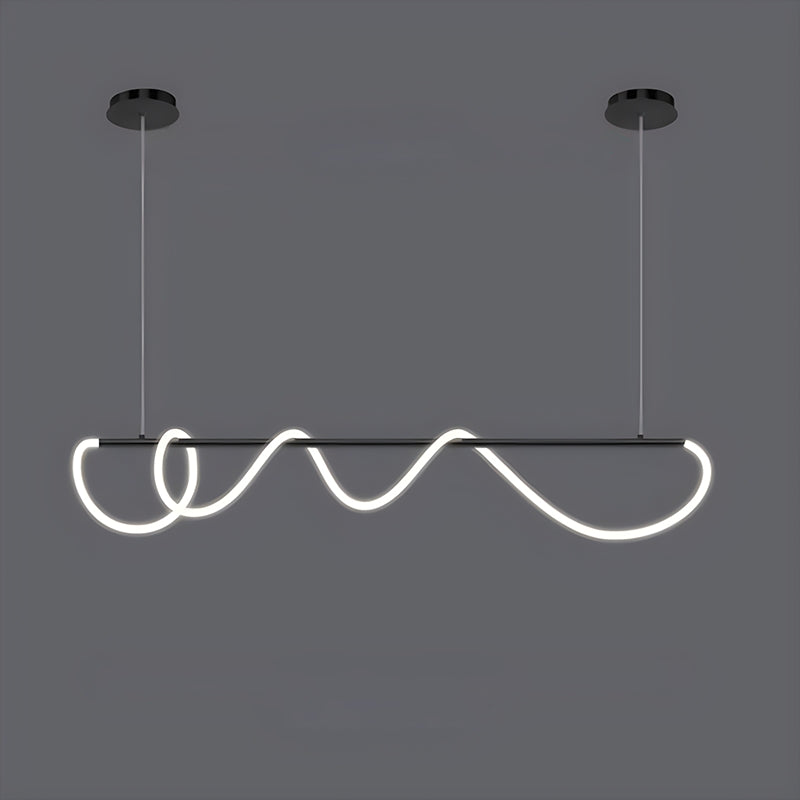 flairel Modern Long Hose Led Pendant Light for Dining Room
