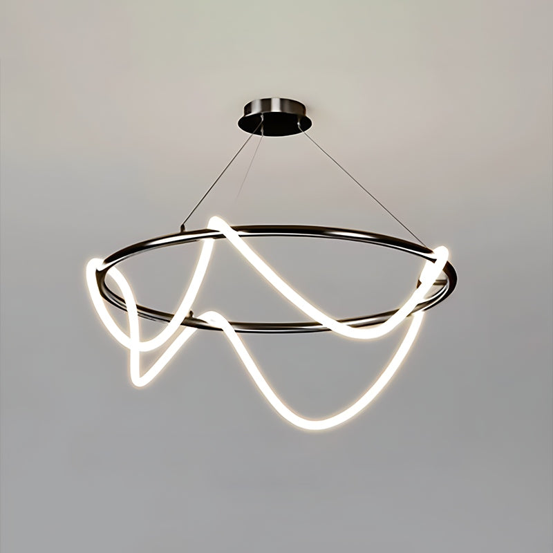 flairel Modern Long Hose Led Pendant Light for Dining Room