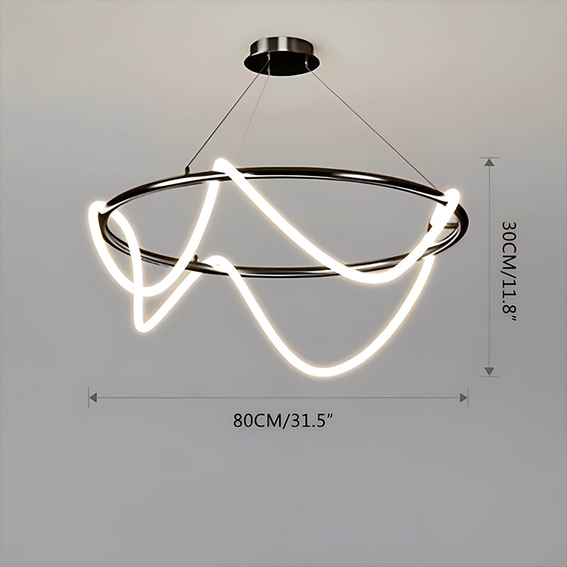flairel Modern Long Hose Led Pendant Light for Dining Room