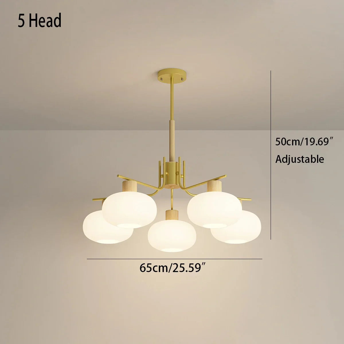 flairel Pastoral American Retro Flower Chandelier