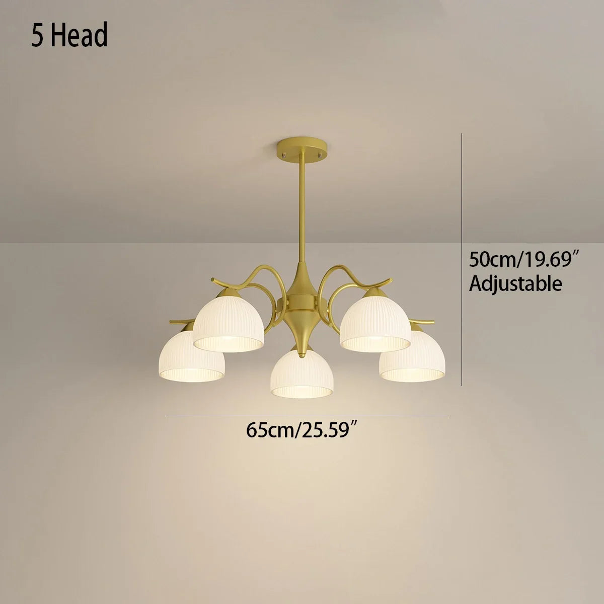 flairel French Pastoral Living Room Chandelier