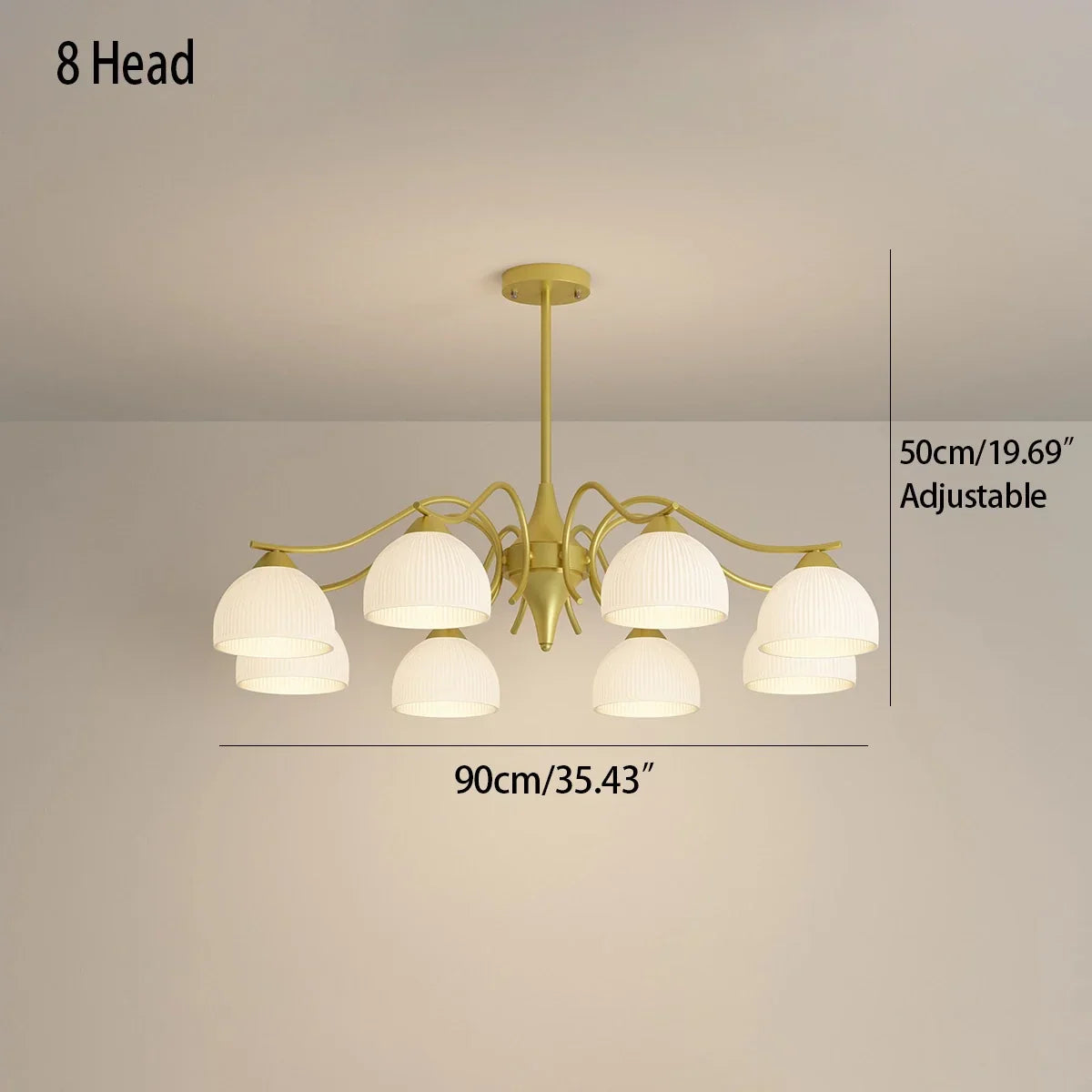 flairel French Pastoral Living Room Chandelier