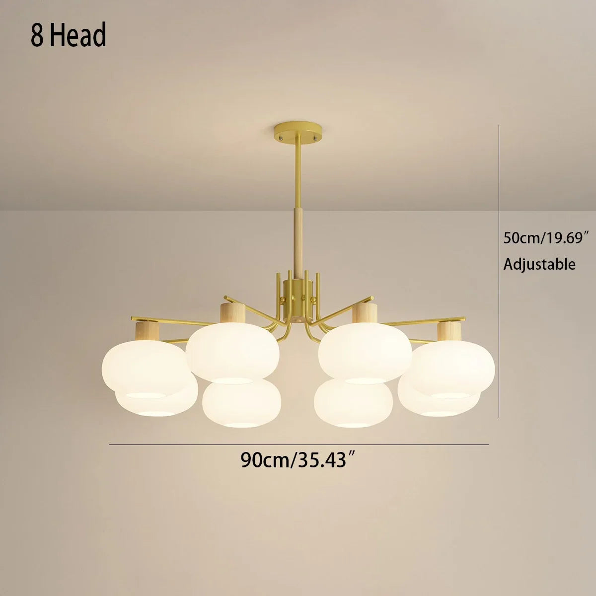 flairel Pastoral American Retro Flower Chandelier