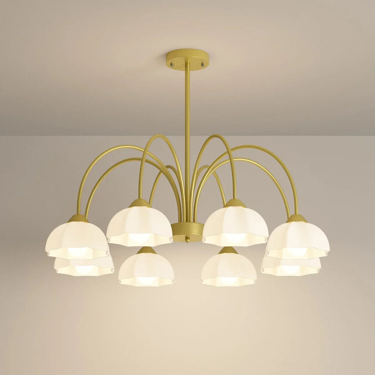flairel Nordic Modern Light Luxury Flower Chandelier