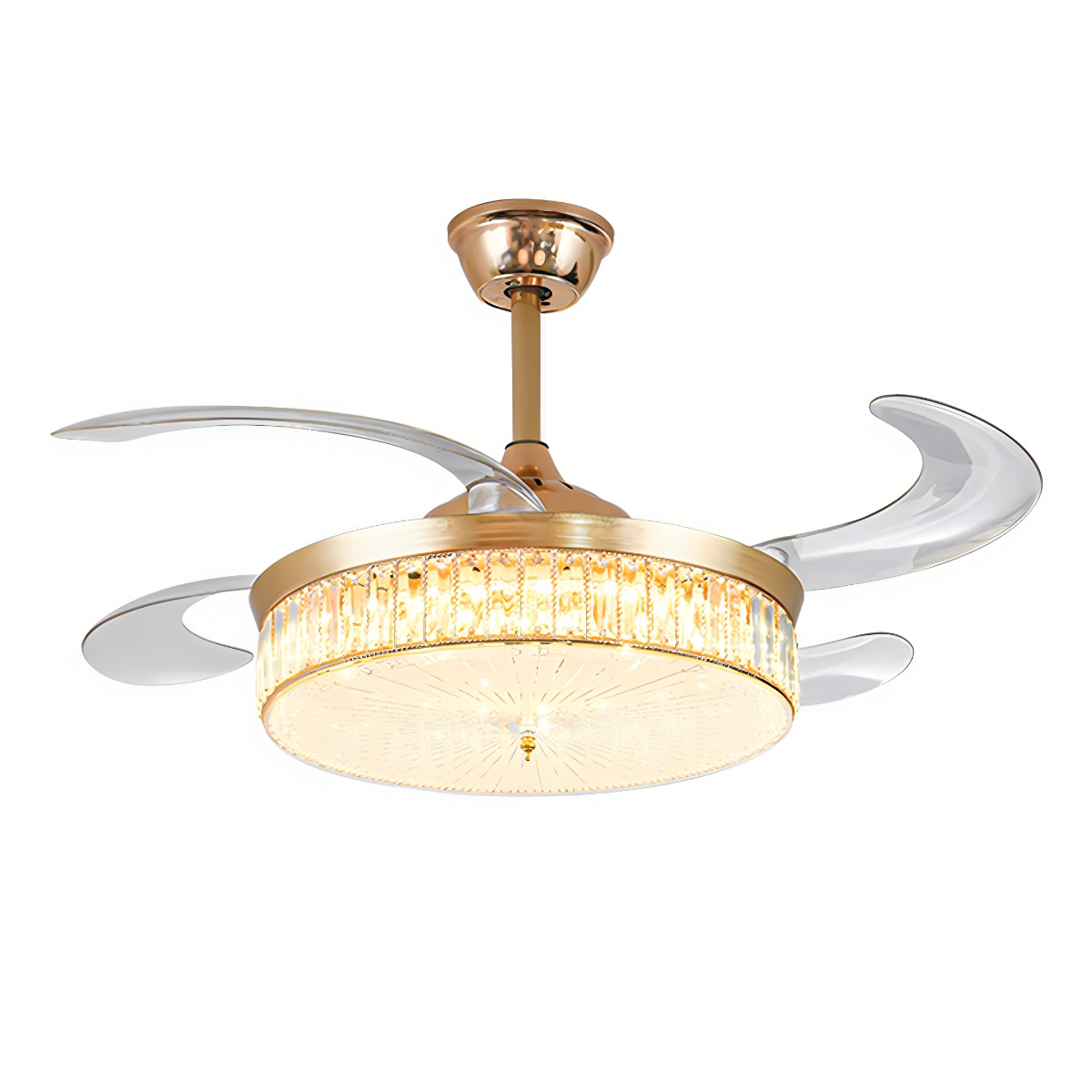 flairel Remote Hugger Ceiling Fan Light