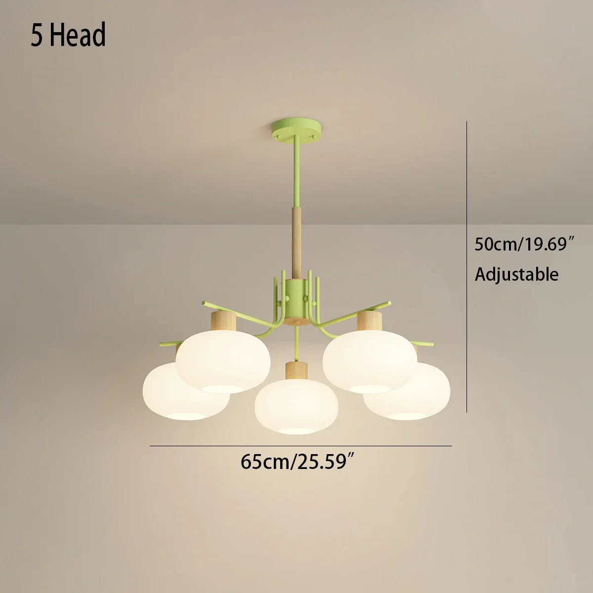 flairel Pastoral American Retro Flower Chandelier