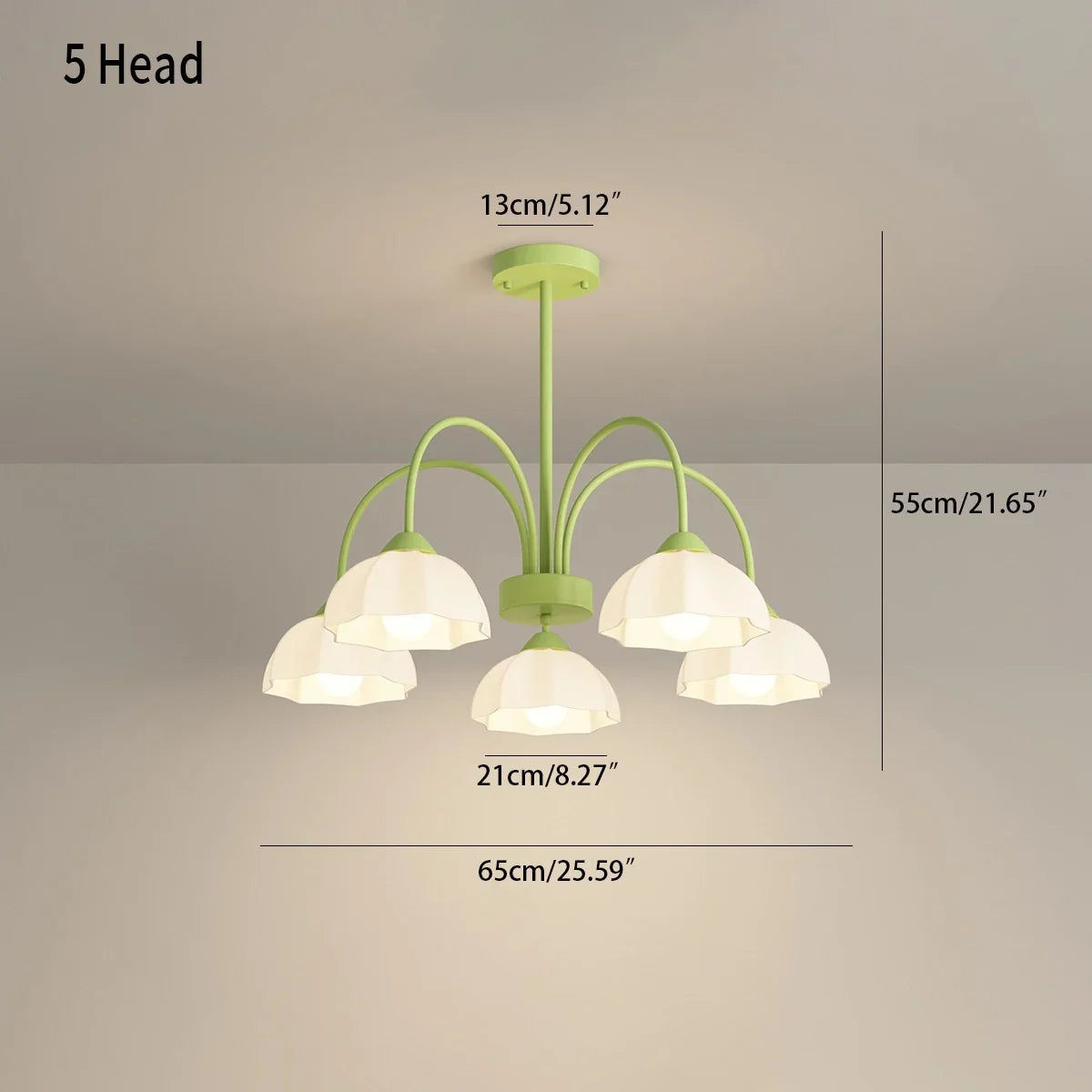 flairel Nordic Modern Light Luxury Flower Chandelier