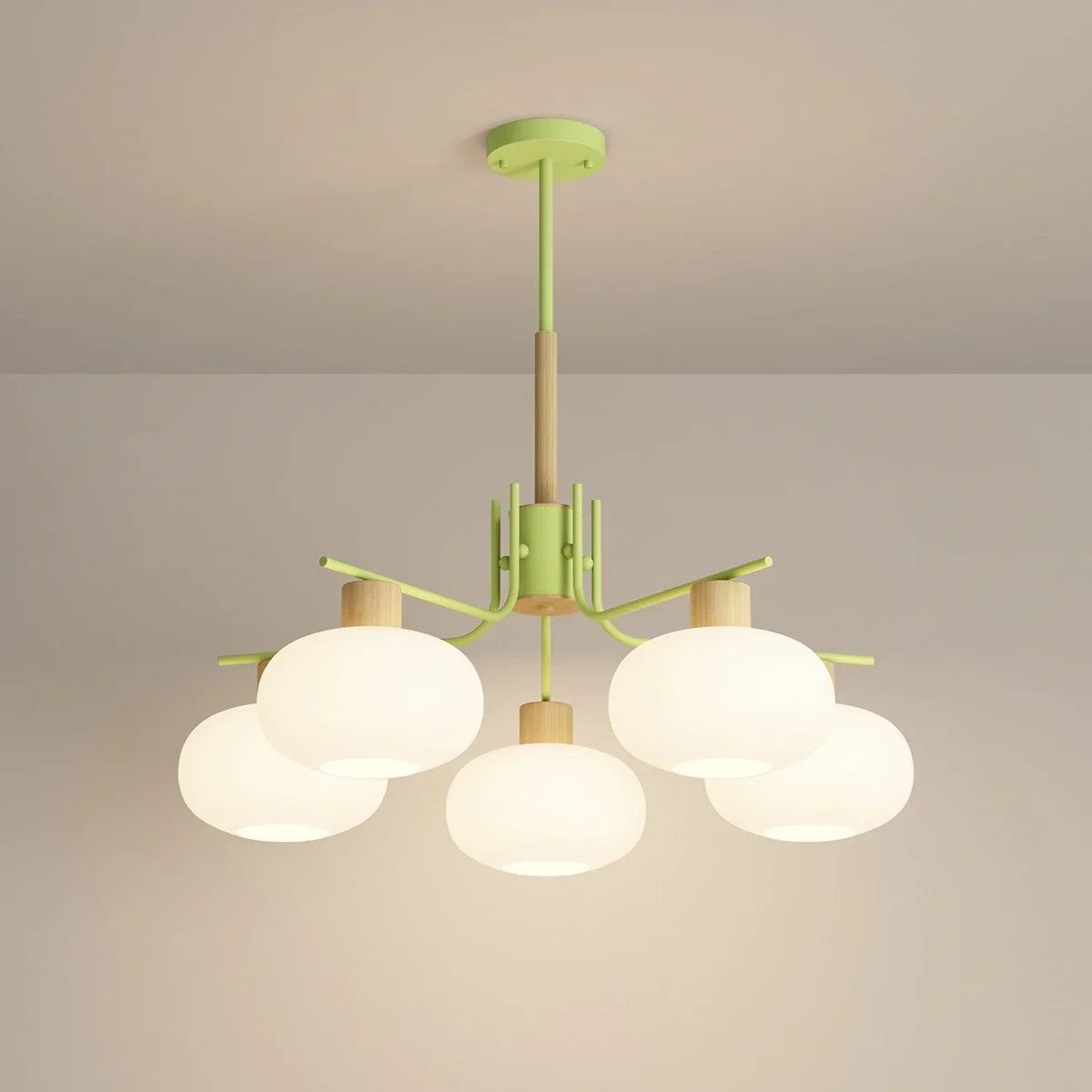 flairel Pastoral American Retro Flower Chandelier