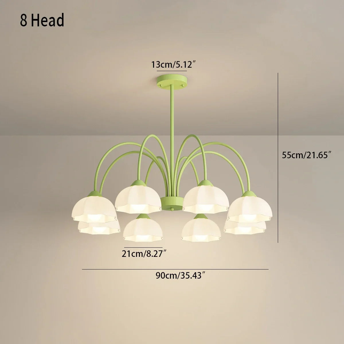 flairel Nordic Modern Light Luxury Flower Chandelier
