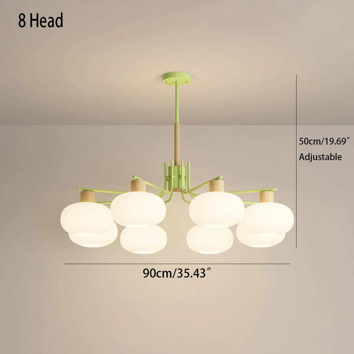 flairel Pastoral American Retro Flower Chandelier
