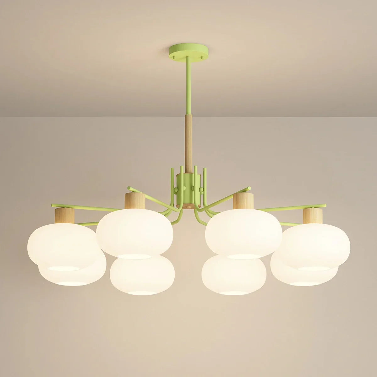 flairel Pastoral American Retro Flower Chandelier