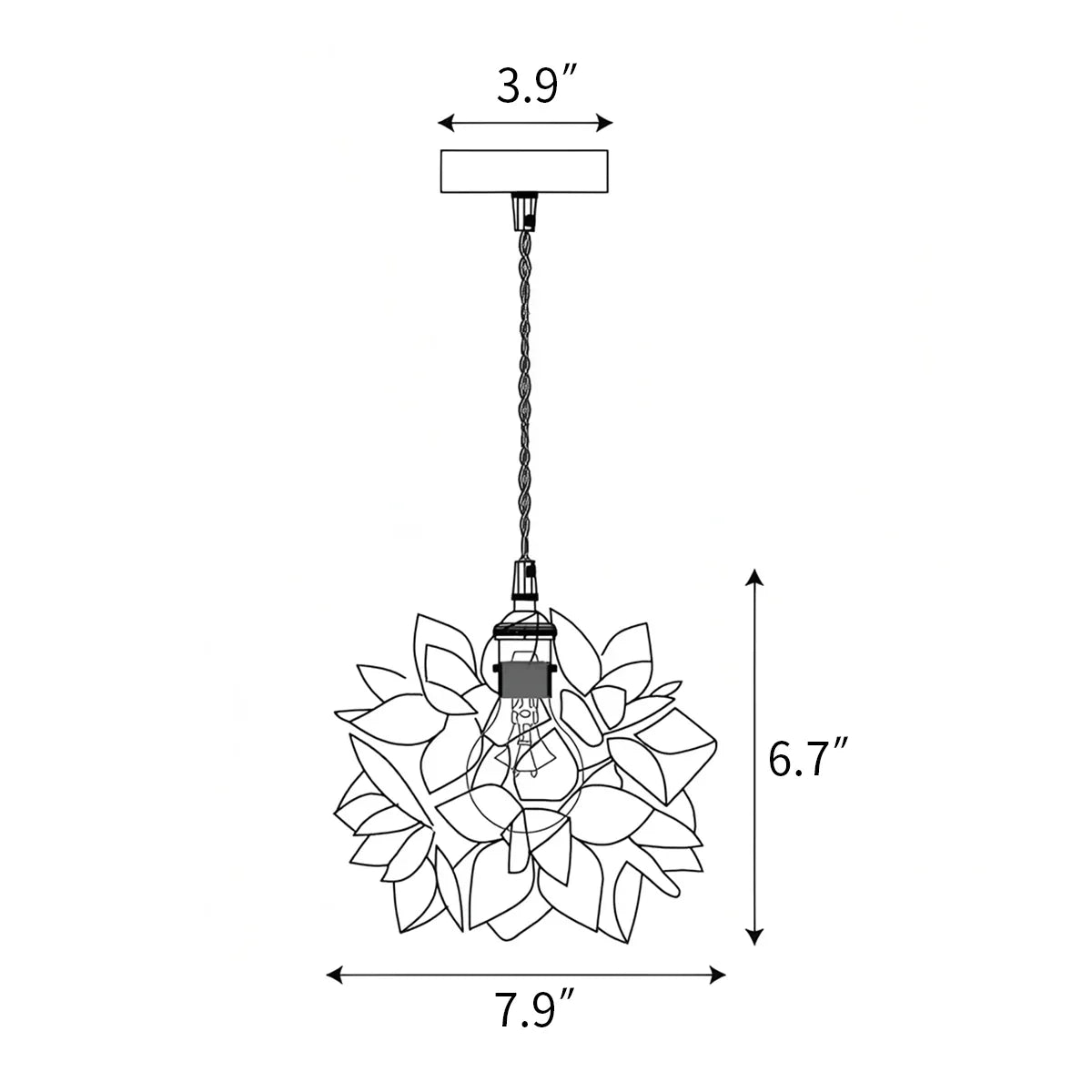 flairel Capiz Pendant Lamp for Dining Table