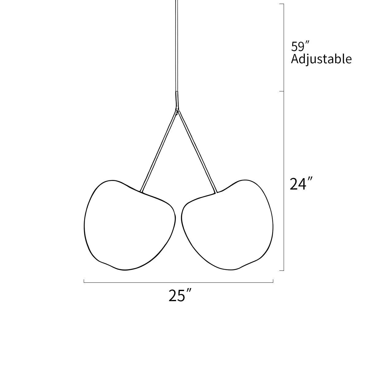 flairel Cherry Metal Chandelier for Dining Room