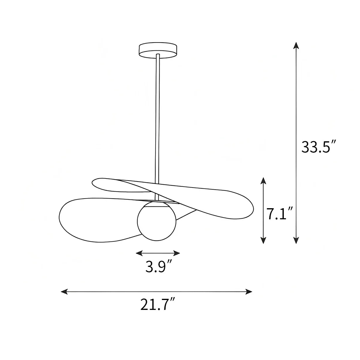 flairel Olivia Pendant Light for Dining Room