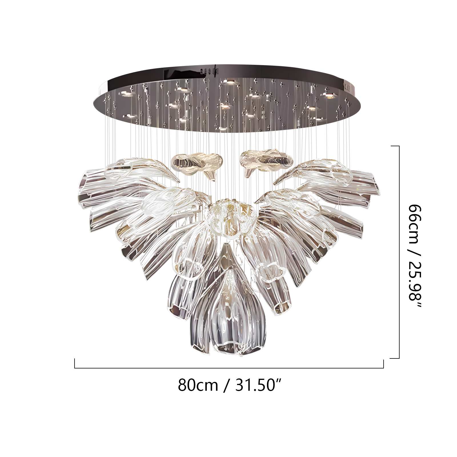 flairel Italian Luxury Creative Bud Ceiling Chandelier