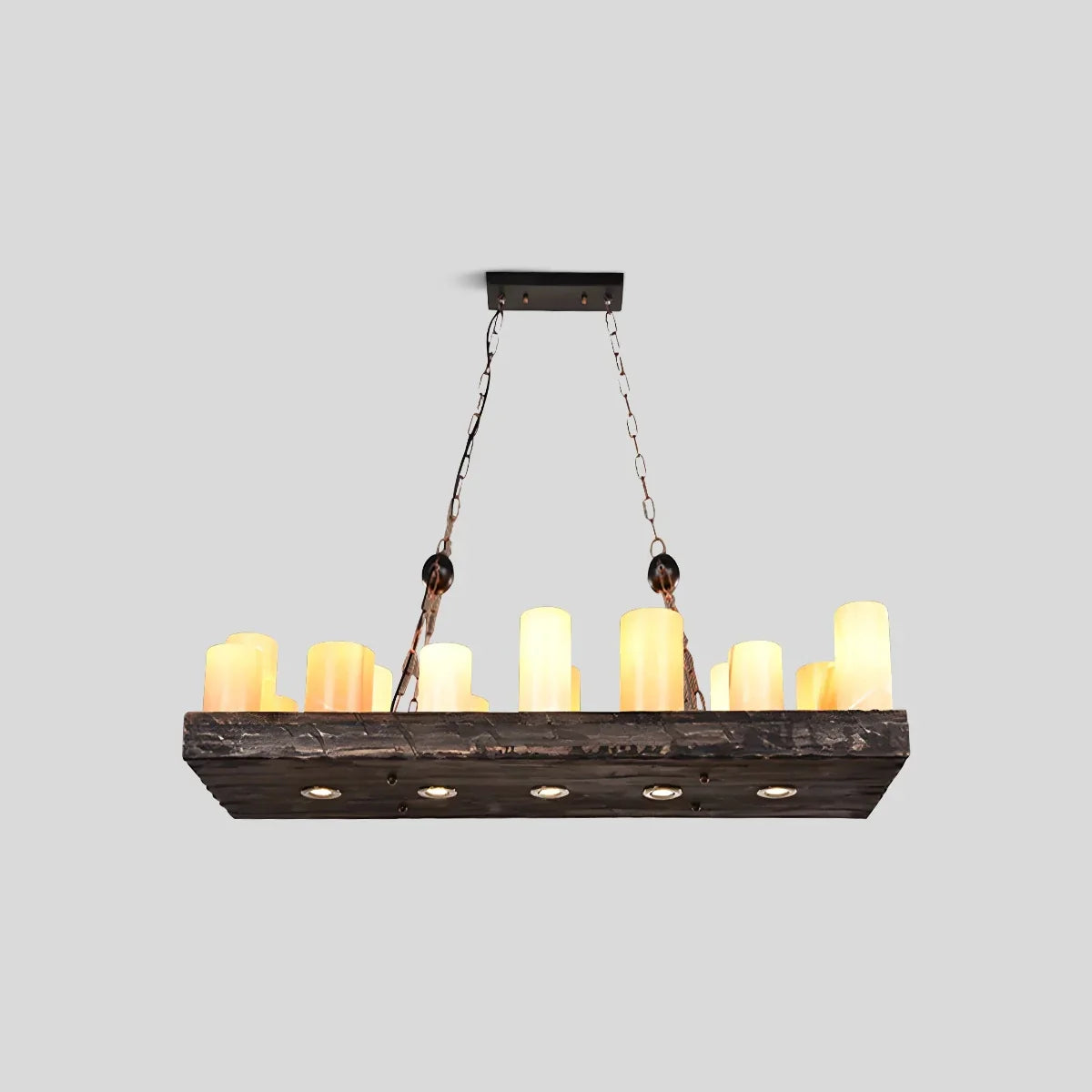 flairel Austin Farmhouse Candle Chandelier