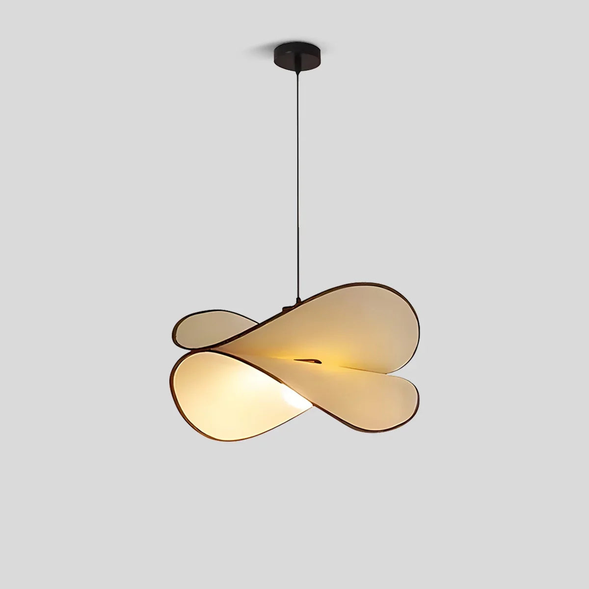 flairel French Fabric Potato Chip Pendant Light for Dining Room
