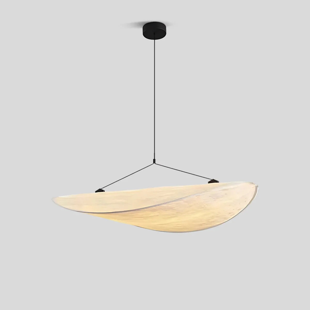 flairel Zen Art Cloud Shape Silk Pendant Light for Living Room