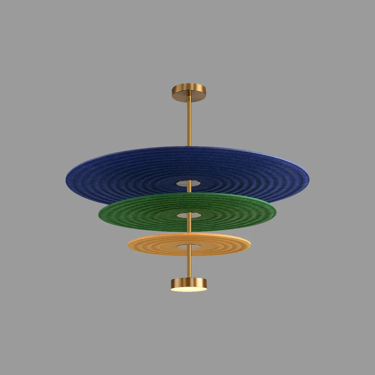 flairel Three Layer Disk Acoustic Chandelier
