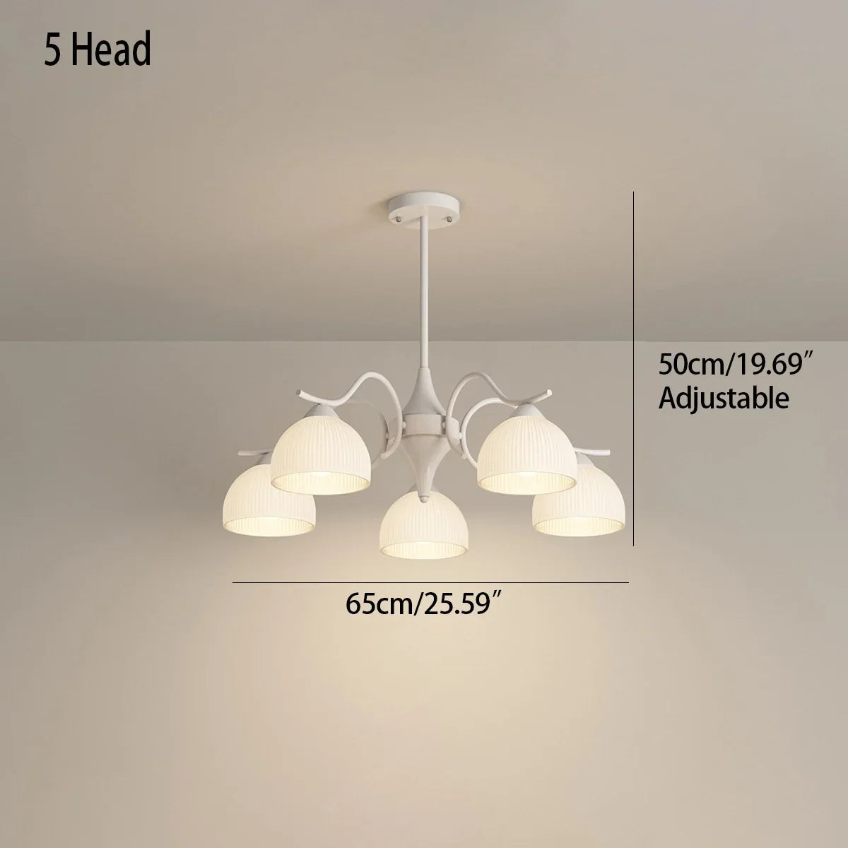 flairel French Pastoral Living Room Chandelier