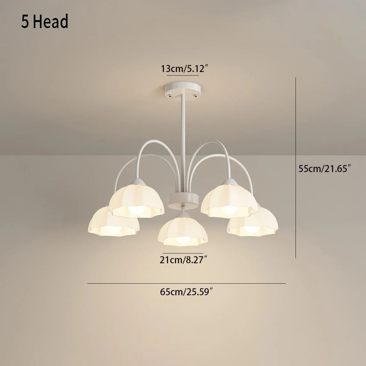 flairel Nordic Modern Light Luxury Flower Chandelier