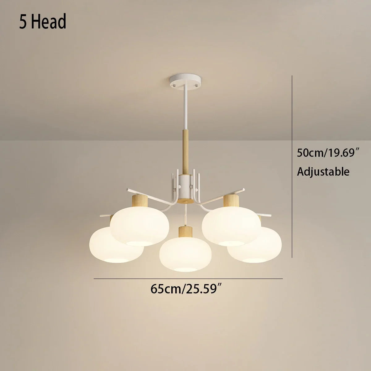 flairel Pastoral American Retro Flower Chandelier